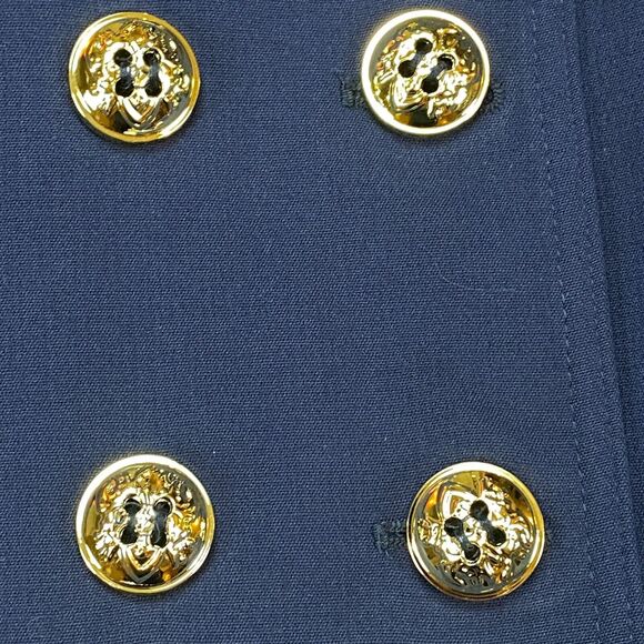 Tahari by Arthur S. Levine Peacoat Jacket Women's Size 16 Blue Double Breasted - Picture 13 of 16